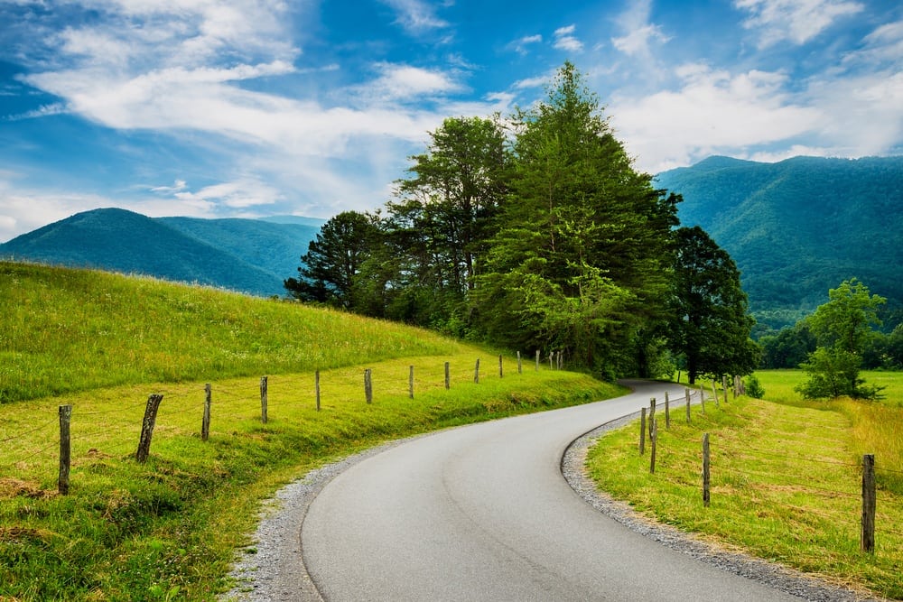 Smoky Mountain road.