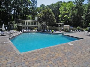 South Baden Clubhouse swimming pool at Chalet Village