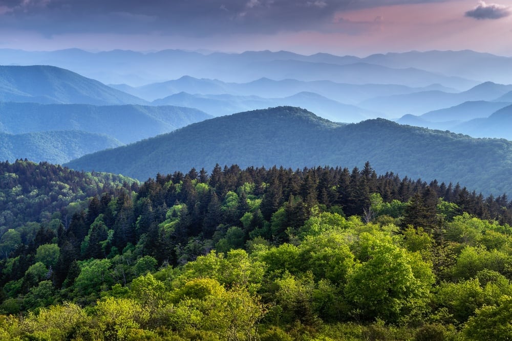 Smoky Mountains in the summertime.