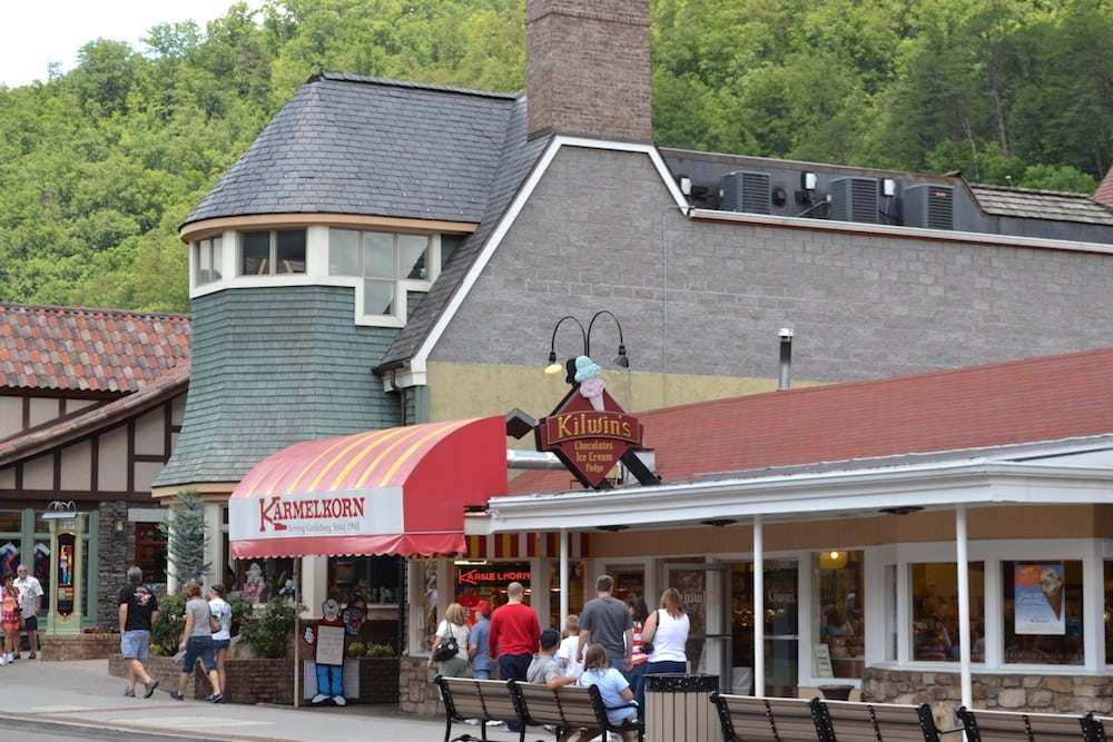 Kilwin's ice cream in Gatlinburg.