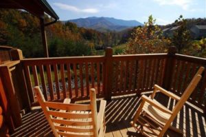 beautiful view from cabin in gatlinburg