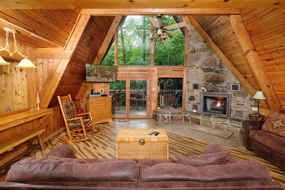 Gatlinburg - A-Frame of Mind 1164 - Living Room