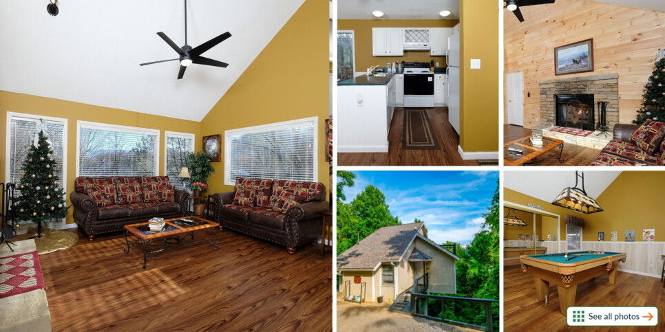 Chalet Village Cabin Rental - Bear Hugs - Collage