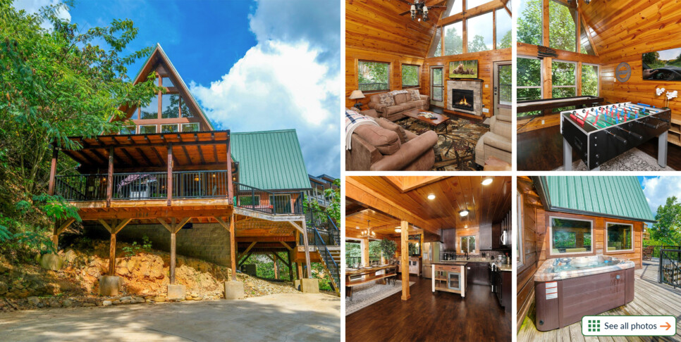 Gatlinburg Cabin Rental - Patriots Den - Collage