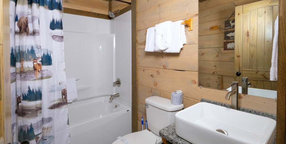 gatlinburg splash n heavenly views bathroom