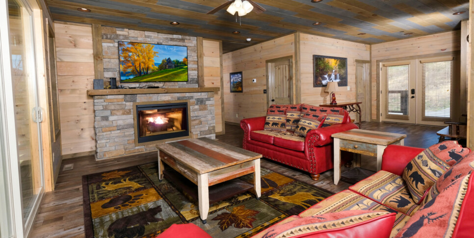 gatlinburg splash n heavenly views living room