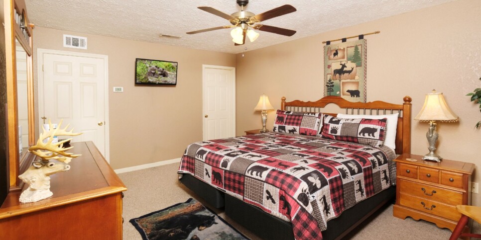 Gatlinburg Cabin - Bear FootInn - Bedroom