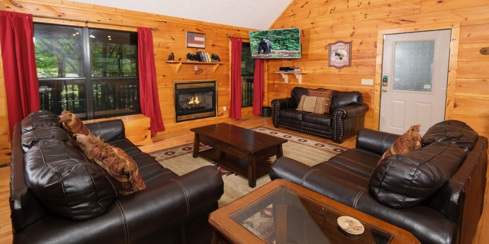 Gatlinburg Cabin - Bear FootInn - Living Room