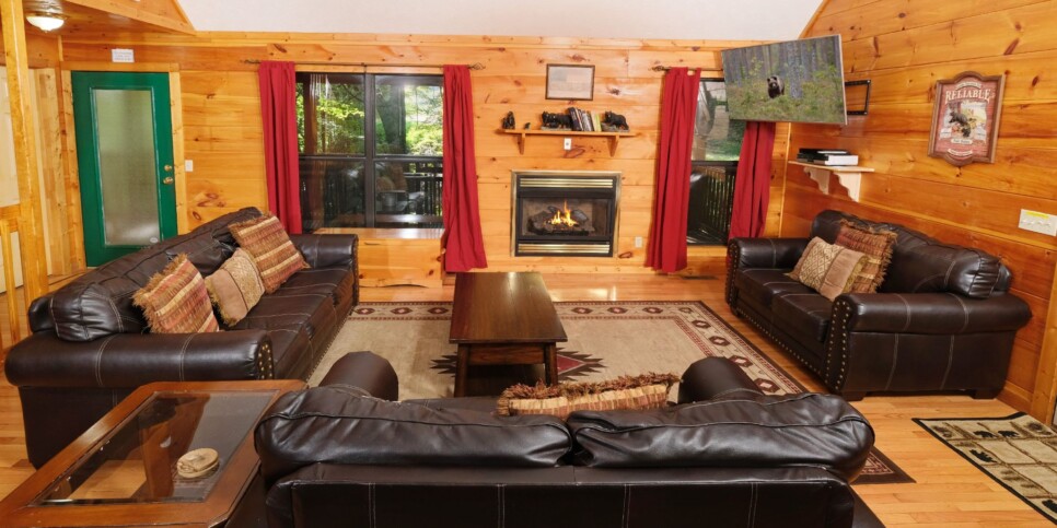 Gatlinburg Cabin - Bear FootInn - Living Room