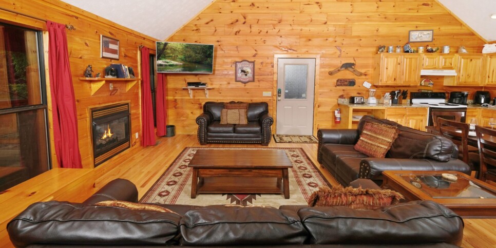Gatlinburg Cabin - Bear FootInn - Living Room
