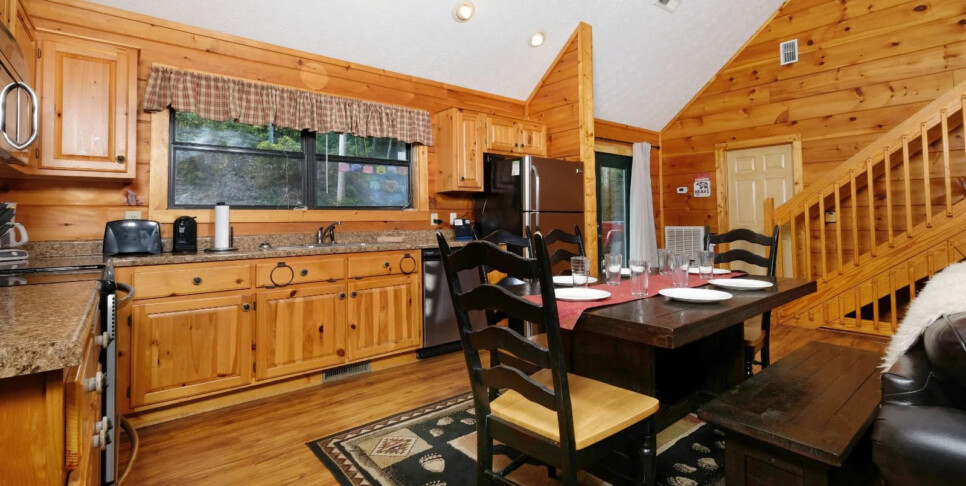 Chalet Village Cabin - A Bear's Pause - Kitchen