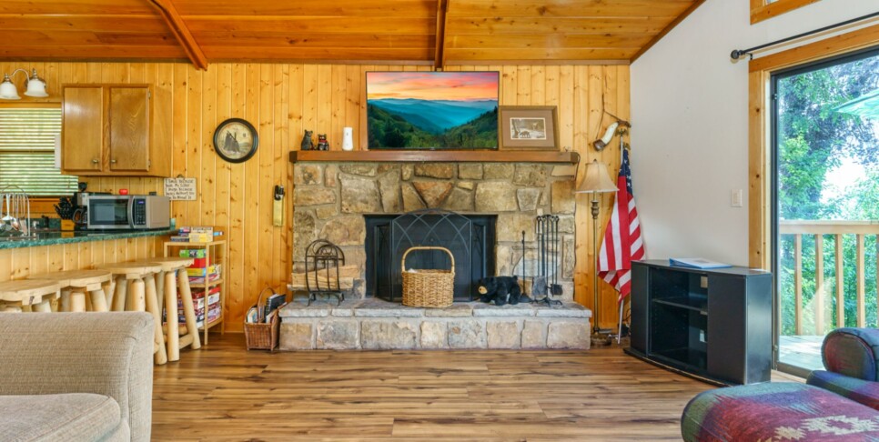 Gatlinburg - Grand View Mountain Chalet - Living Room
